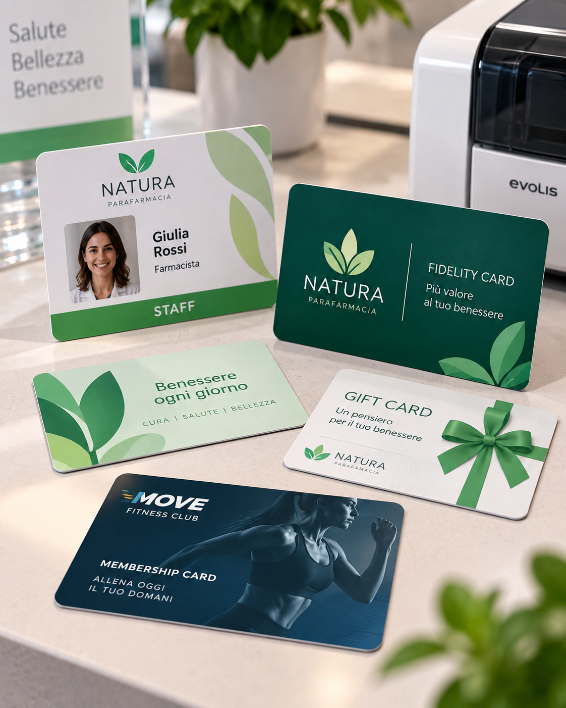 Badge, fidelity card e tessere personalizzate per attività commerciali