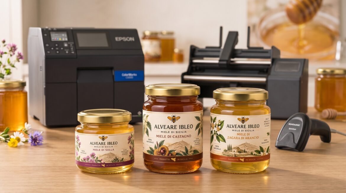 Soluzioni Ecoprint per stampa, applicazione e tracciabilità delle etichette per miele