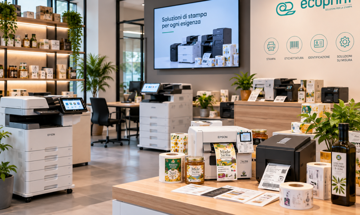 Demo Room Ecoprint con soluzioni per stampa, etichettatura e identificazione