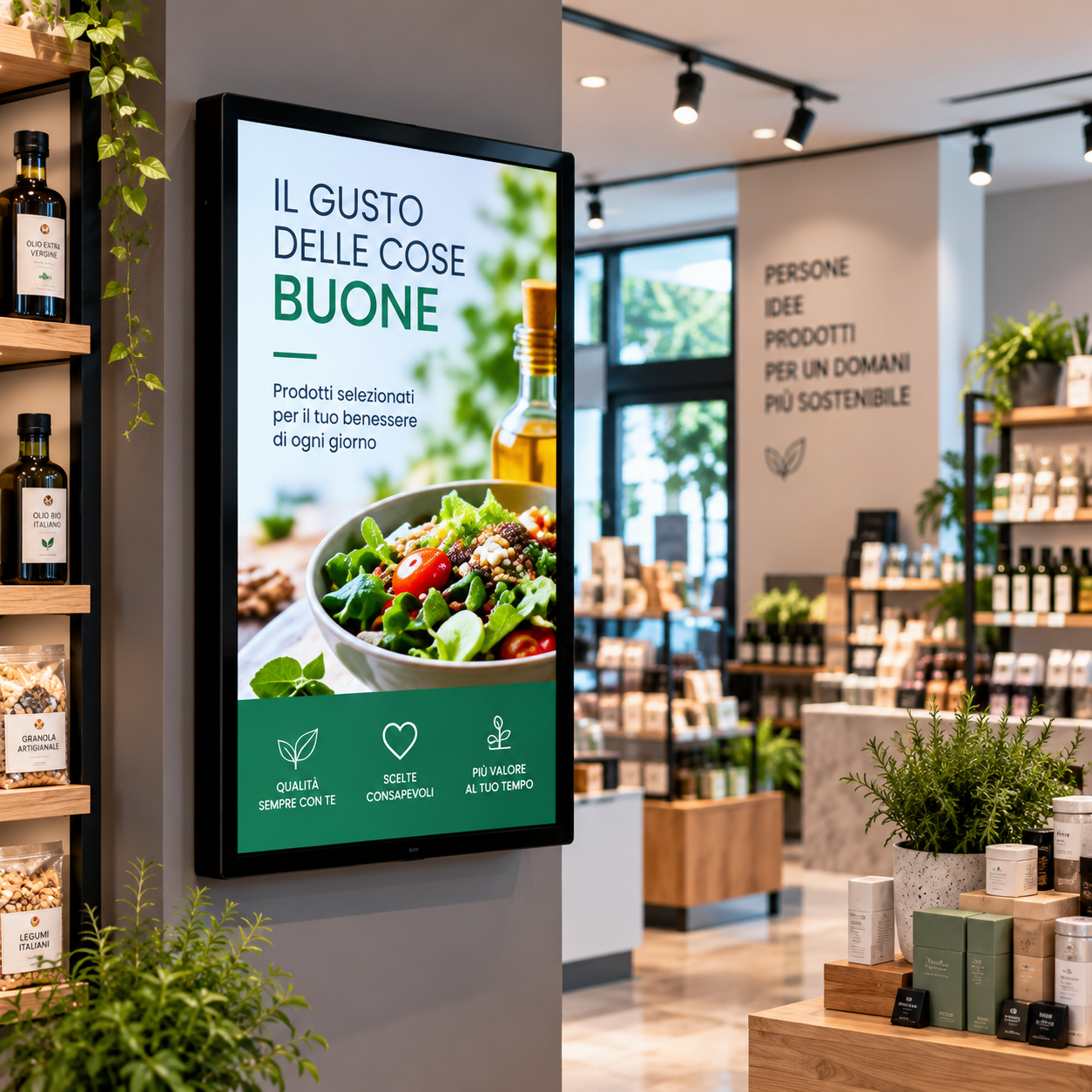 Display Digital Signage professionale all’interno di un punto vendita