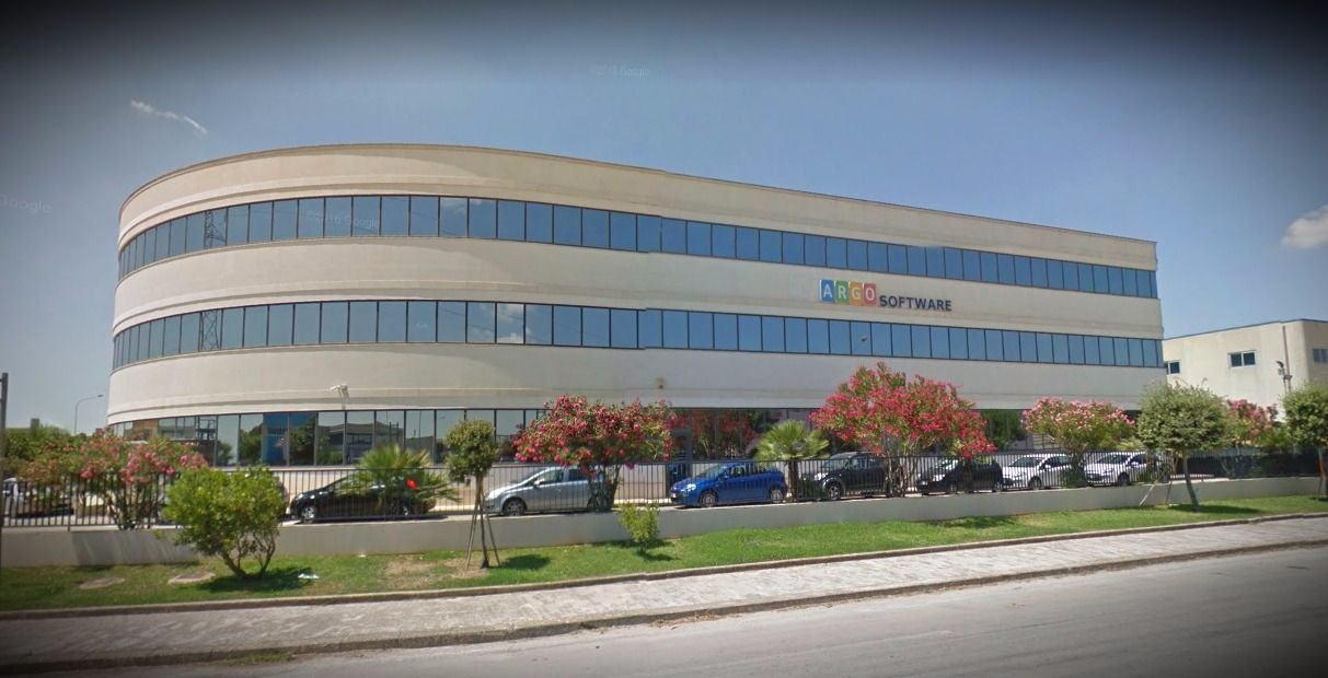 Sede aziendale di Argo Software a Ragusa, specializzata in software gestionali per la scuola